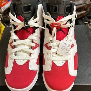 Jordan 6 Carmines worn one time only